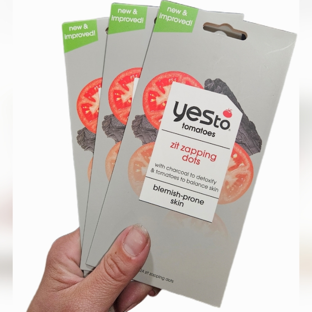 NWT 》3pks/72ct《 YES TO TOMATOES BLACK ZIT ZAPPING DOTS!